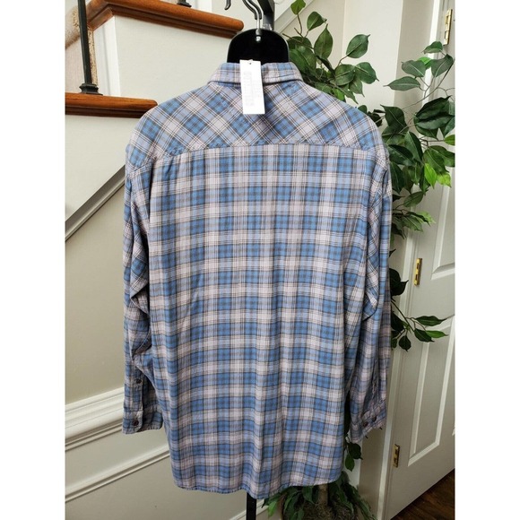 Urban Outfitter Mens Blue Cotton Collared Long Sleeve Buttons Down Shirt Size XL - Picture 6 of 11